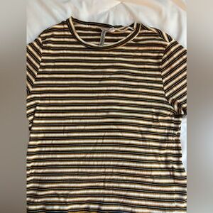 H&M stripped ribbed baby tee